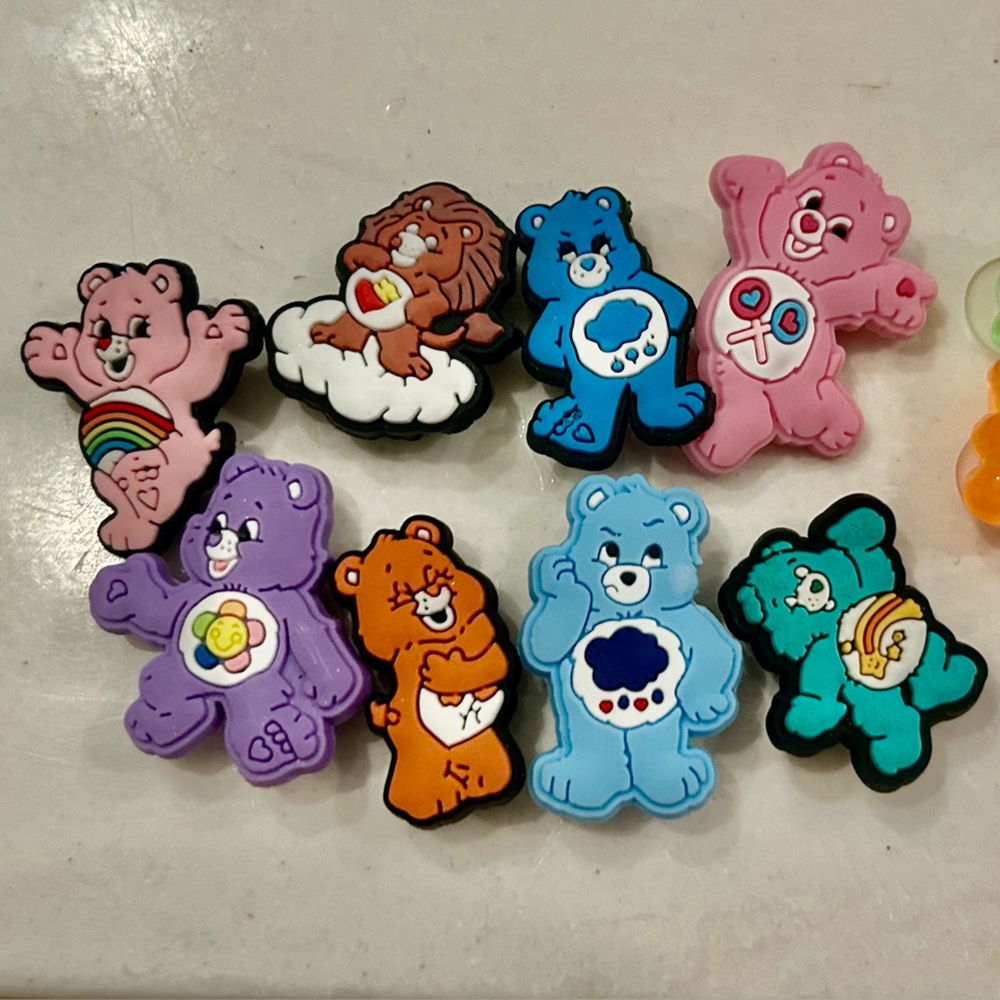 Care Bears and Gummy Bear Croc Charms Assorted Colors